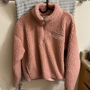 Champion fuzzy sweatshirt with zip